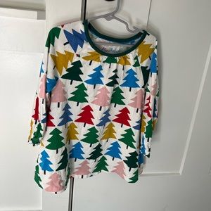 Mini Boden Tunic for Girls Size 4-5Y 110cm Christmas Trees!
